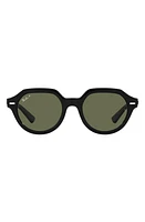 Ray-Ban Gina 51mm Polarized Square Sunglasses in Black at Nordstrom