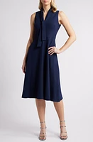 Black Halo Carolina Fit & Flare Dress Pacific Blue at Nordstrom,