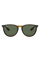 Ray-Ban Erika 54mm Sunglasses in Lite Havana/Green Solid at Nordstrom