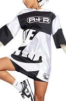 Nike Sportswear Air Jersey Dress in White/Black/White at Nordstrom, Size Small