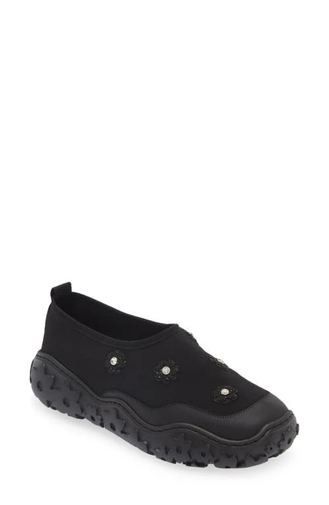 Cecilie Bahnsen Glam Slip-On Sneaker Black at Nordstrom,