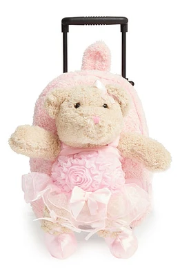 Popatu 'Trolley - Ballet Bear' Rolling Backpack in Pink at Nordstrom