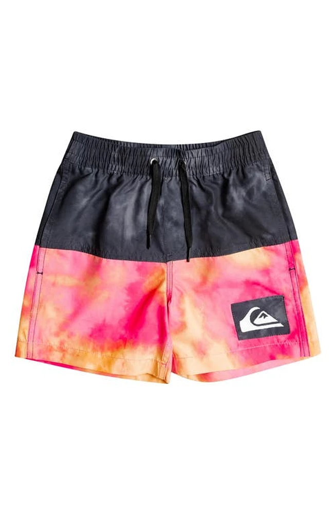 Quiksilver Kids' Acid Five Volley Swim Trunks in Shockingpink at Nordstrom, Size 4