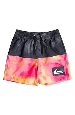 Quiksilver Kids' Acid Five Volley Swim Trunks in Shockingpink at Nordstrom, Size 4