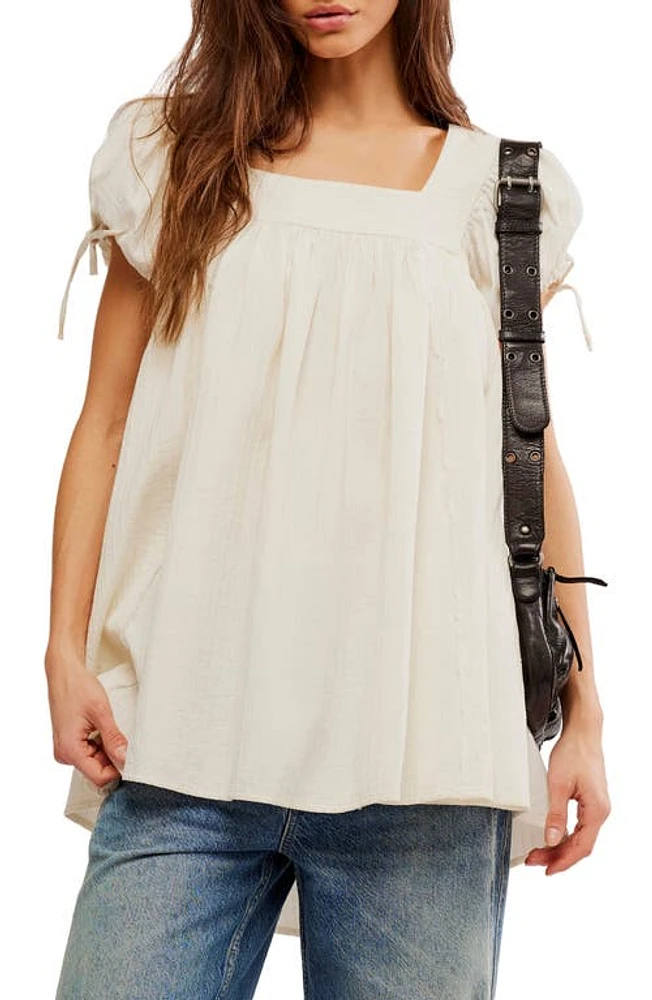 Free People Summer Camp Puff Sleeve Swing Top at Nordstrom,