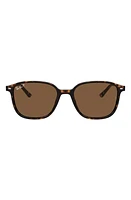 Ray-Ban Leonard 55mm Polarized Square Sunglasses in Tortoise at Nordstrom