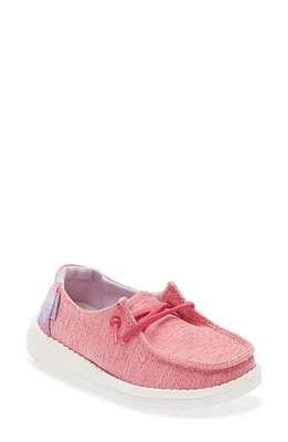 Hey Dude Kids' Wally Unicorn Dream Moc Toe Sneaker in Pink at Nordstrom, Size 6 M