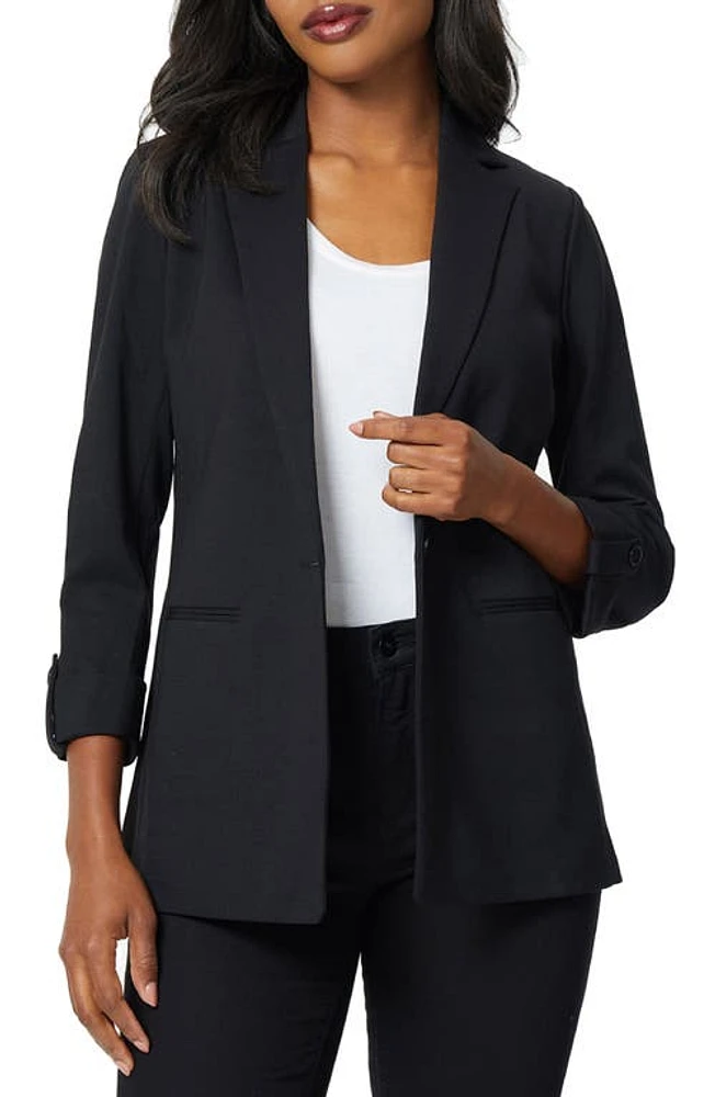 Jones New York One-Button Compression Jacket Black at Nordstrom,