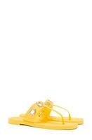 Larroudé Milan Jelly Thong Sandal in Sunshine at Nordstrom, Size 6