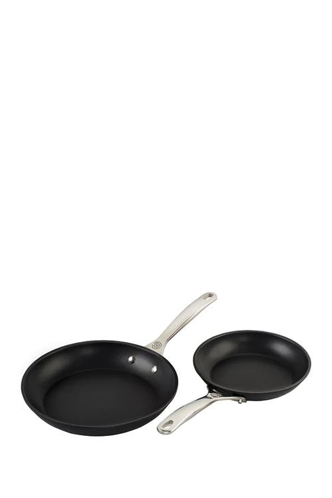 Le Creuset Set of 2 Toughened Nonstick PRO Fry Pans in Black at Nordstrom