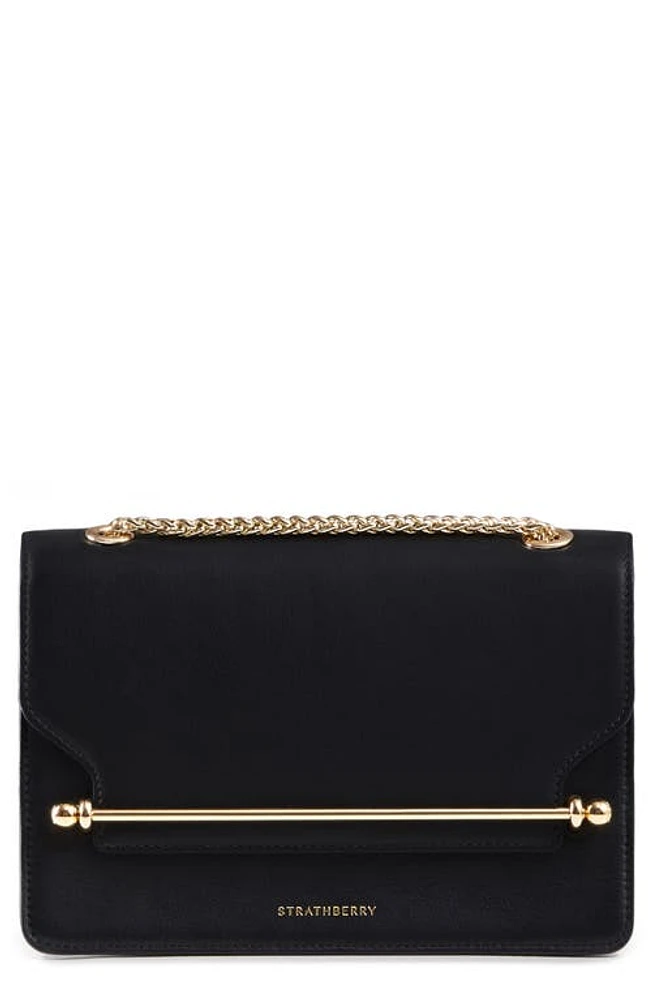 Strathberry East/West Leather Crossbody Bag in Black at Nordstrom