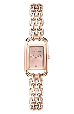 Ted Baker London Iconic Bracelet Watch, 8mm x 12mm in Rose Gold-Tone at Nordstrom