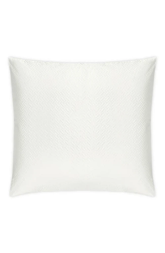 Matouk Basket Weave Cotton Sateen Euro Sham in Bone at Nordstrom