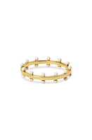 Argento Vivo Sterling Silver Bead Band Ring in Gold at Nordstrom