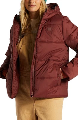 Billabong Transport Puffer Coat Rosewood at Nordstrom,