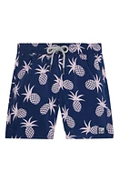 Tom & Teddy Kids' Pineapple Swim Trunks Shell Pink at Nordstrom,