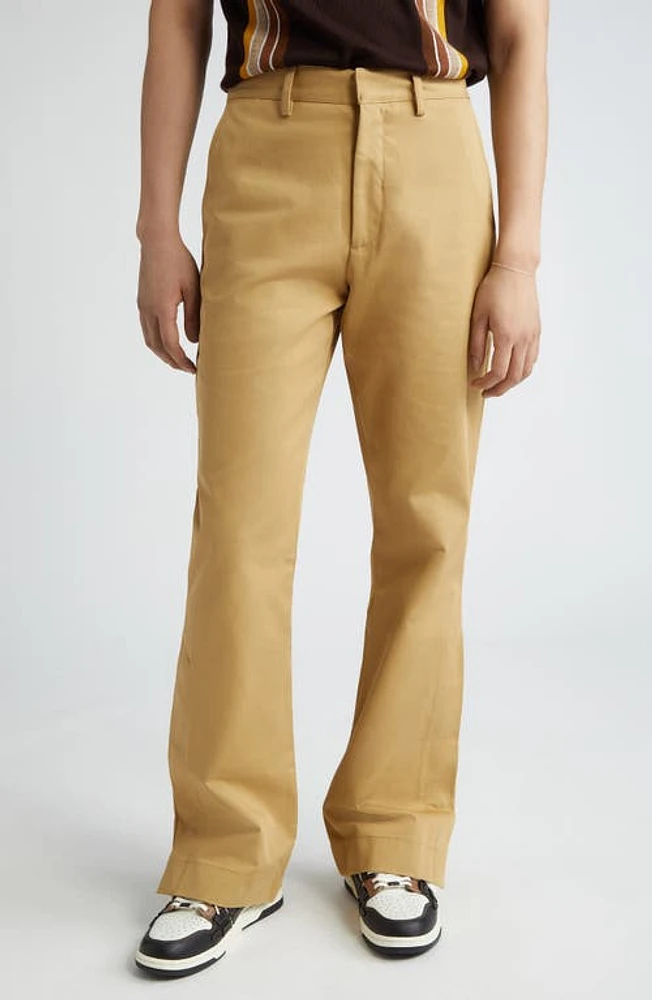 AMIRI Kick Flare Chinos Sepia Tint at Nordstrom, Us