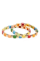 ROXANNE ASSOULIN Sangria Set of 2 Bracelets in Rainbow at Nordstrom