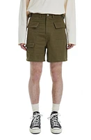 FOUND Cotton Twill Cargo Shorts Vintage Olive at Nordstrom,