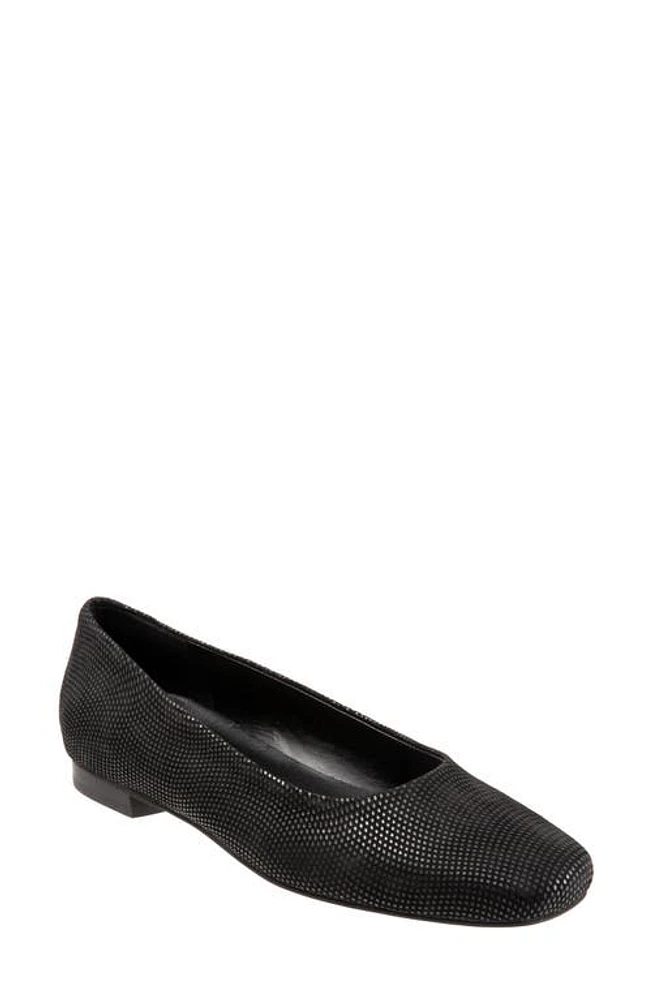 Trotters Honor Flat - Multiple Widths Available Black Mini Dots at Nordstrom,