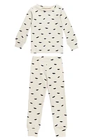 L'Ovedbaby x 'The Very Hungry Caterpillar' Kids' Fitted Organic Cotton Two-Piece Pajamas Happy Day at Nordstrom,