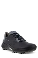 ECCO Biom G5 Waterproof Golf Shoe in Black/Steel at Nordstrom, Size 13-13.5Us