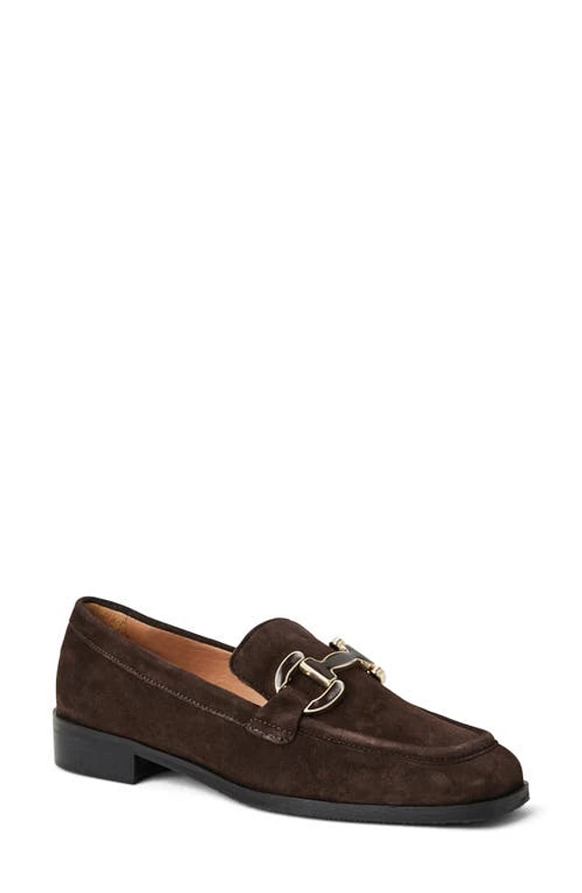 Bruno Magli Natalie Bit Loafer Brown Suede at Nordstrom,