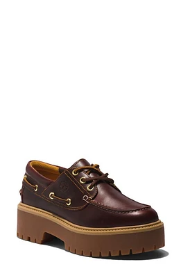 Timberland Stone Street Platform Boat Shoe Burgundy Full Grain at Nordstrom,