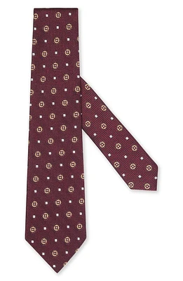 ZEGNA TIES Grenadine Silk Tie in Burgundy at Nordstrom