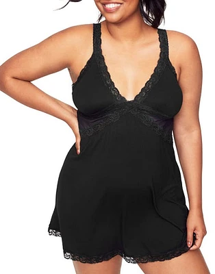 Adore Me Primrose Slip Black at Nordstrom,