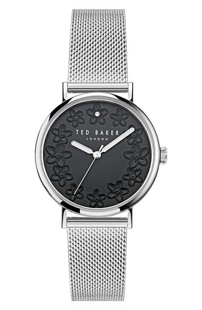 Ted Baker London Classic Chic Mesh Bracelet in Stainless Steel at Nordstrom