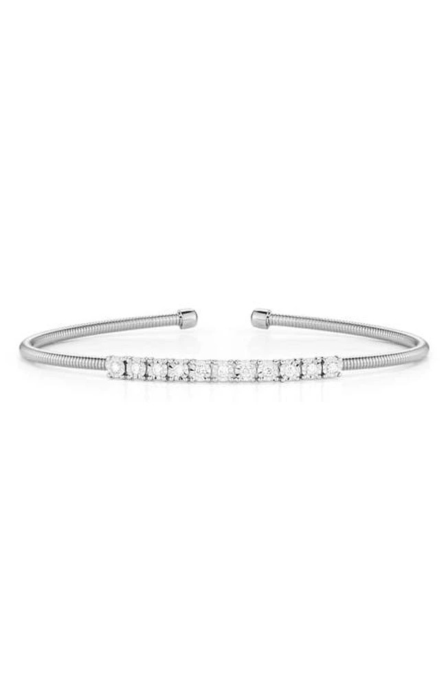 Dana Rebecca Designs Ava Bea Flexi Diamond Cuff Bracelet in White Gold at Nordstrom, Size 6