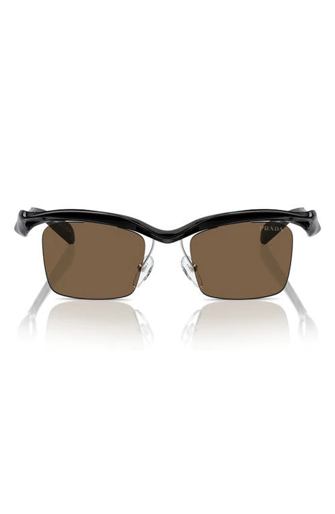 Prada 47mm Square Sunglasses in Black at Nordstrom