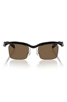 Prada 47mm Square Sunglasses in Black at Nordstrom