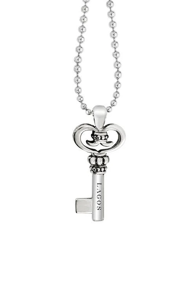 LAGOS Sterling Silver Key Long Strand Pendant Necklace at Nordstrom