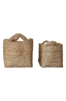 Will & Atlas Set of 2 Rectangular Jute Tray Baskets in Natural at Nordstrom