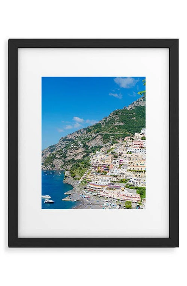 Deny Designs Amalfi Framed Art Print in Blue at Nordstrom