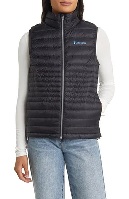 Cotopaxi Fuego Water Resistant Packable 800 Fill Power Down Vest in Cotopaxi Black at Nordstrom, Size X-Large