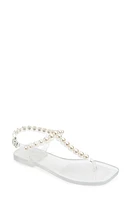 Jeffrey Campbell Pearlesque Imitation Pearl Ankle Strap Sandal at Nordstrom,