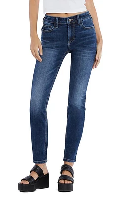 HINT OF BLU Mid Rise Skinny Jeans Blue at Nordstrom,