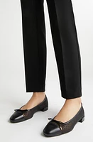 Stuart Weitzman Sleek Cap Toe Bow Flat at Nordstrom