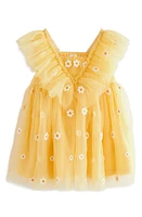 NEXT Kids' Daisy Mesh Dress Yellow at Nordstrom,