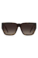 Marc Jacobs 57mm Gradient Square Sunglasses in Havana/Brown Gradient at Nordstrom