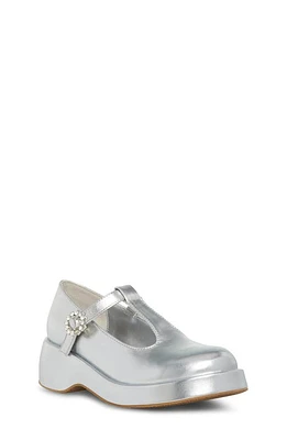 Steve Madden Kids' JDolliee Wedge Mary Jane in Silver at Nordstrom, Size 3 M