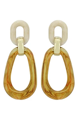 Panacea Link Statement Earrings in Brown at Nordstrom