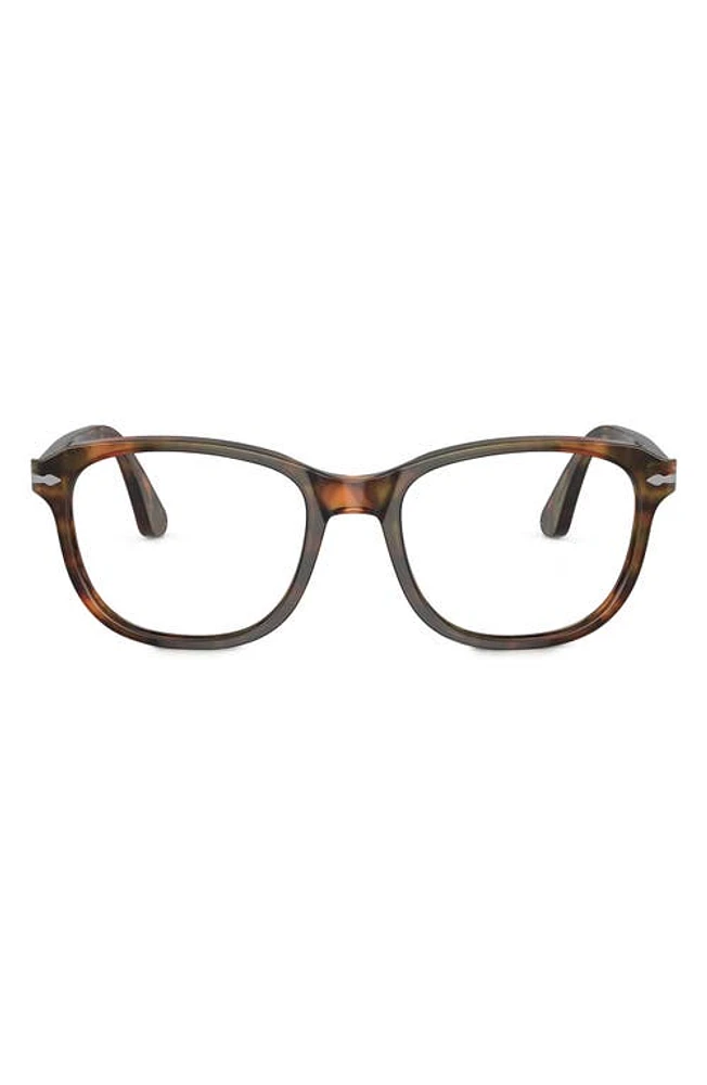 Persol 53mm Pillow Optical Glasses in Dark Brown at Nordstrom