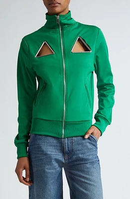 Coperni Triangle Track Jacket Green at Nordstrom,