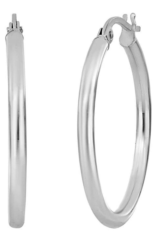 Bony Levy 14K Gold Hoop Earrings in White Gold at Nordstrom