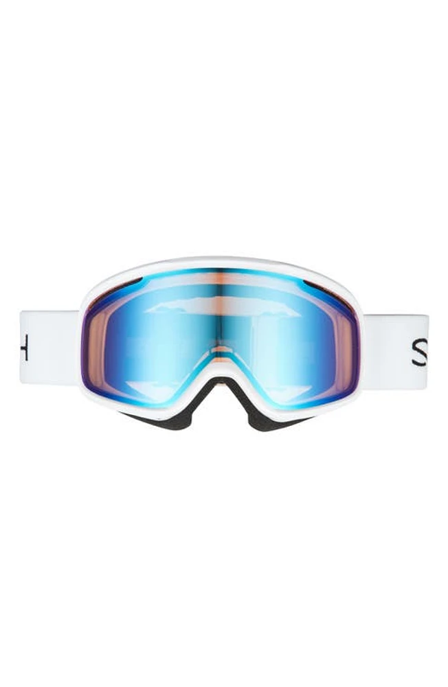 Smith Vogue 185mm Snow Goggles in White /Blue Sensor Mirror at Nordstrom