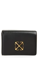 Off-White Mini Jitney Leather Wallet in Black at Nordstrom